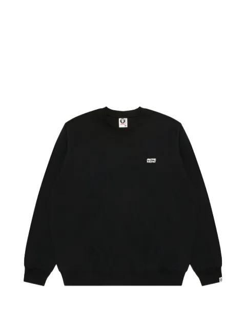 AAPE BY *A BATHING APE® AAPENOW embroidered-logo sweater Black AAPSWMC373XXP