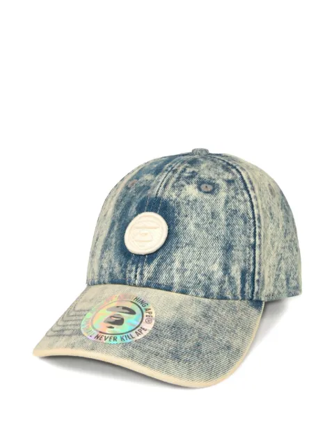 AAPE BY *A BATHING APE® moonface denim cap Blue AAPCPM5313XAQ