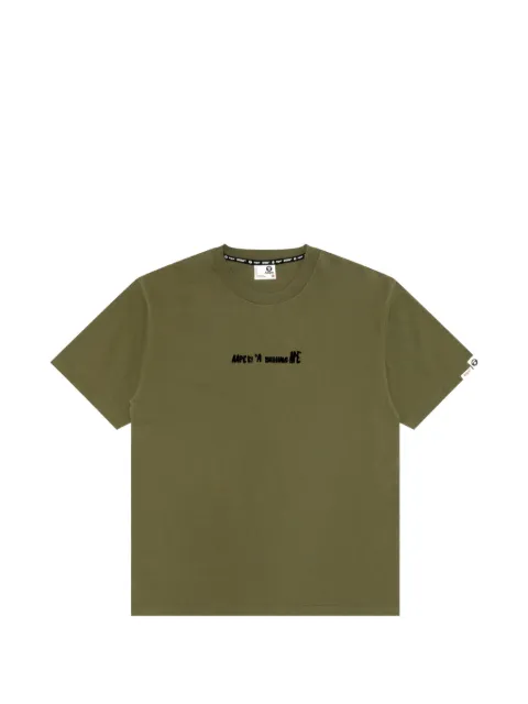 AAPE BY *A BATHING APE® short-sleeves T-shirt Green AAPTEM1755XXP