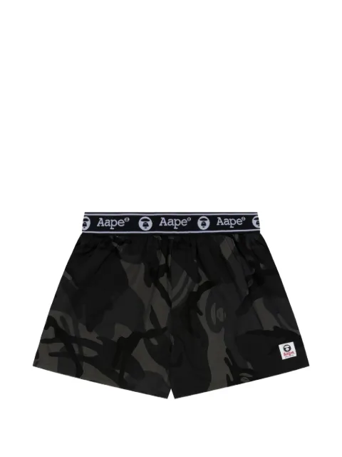 AAPE BY *A BATHING APE® Moonface camo-print boxers Black AAPUWM5242XXM