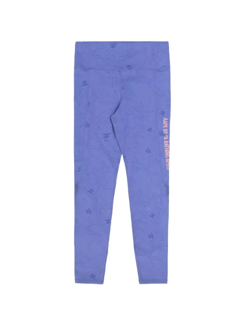AAPE BY *A BATHING APE® elasticated-waistband leggings Purple AAPLIW4971XAJ