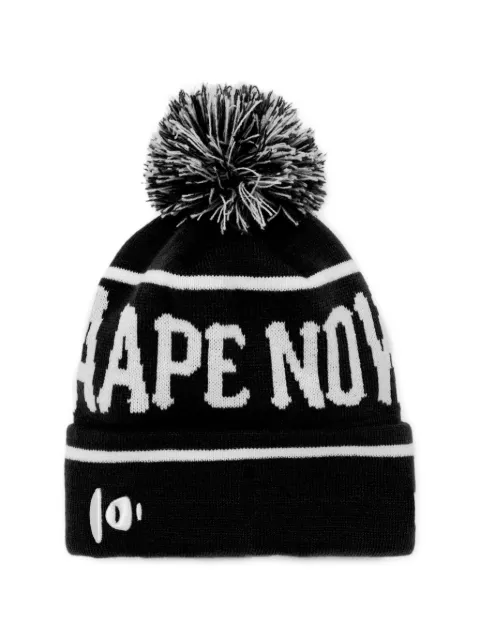AAPE BY *A BATHING APE® intarsia-logo beanie hat Black AAPHTM4966XXH