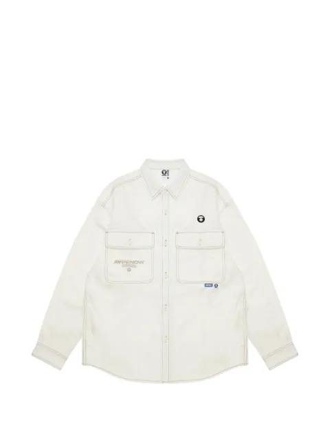 AAPE BY *A BATHING APE® flap-pockets shirt Neutrals AAPSTM8420XAJ