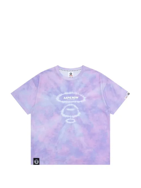 AAPE BY *A BATHING APE® Moonface tie-dye T-shirt Blue AAPTEW0947XXI