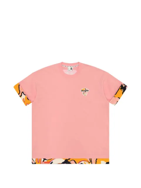 AAPE BY *A BATHING APE® logo-detail T-shirt Pink AAPTEM1461XXM