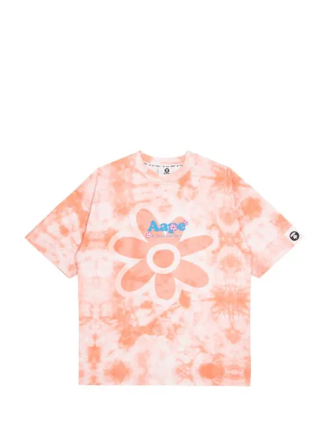 AAPE BY *A BATHING APE® Moonface tie-dye T-shirt Orange AAPTEW1310XXK