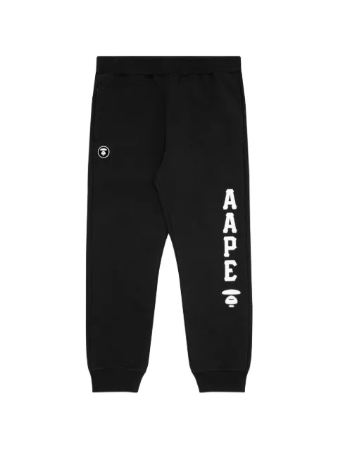 AAPE BY *A BATHING APE® Moonface patch track pants Black AAPPTM6982XXK