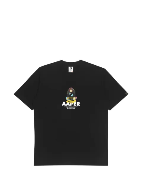 AAPE BY *A BATHING APE® x Erik Inkala AAPER Aldo graphic-print T-shirt Black AAPTEM9669XXK