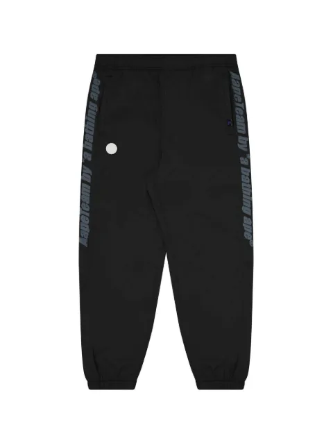 AAPE BY *A BATHING APE® Moonface logo-tape track pants Neutrals AAPPTM6960XXK