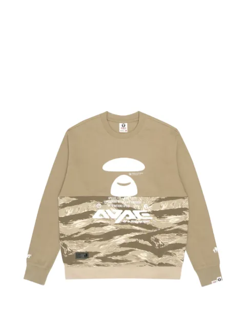 AAPE BY *A BATHING APE® Moonface crewneck sweatshirt Green AAPSWM3806XXH