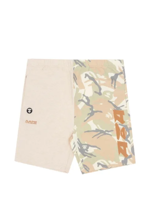AAPE BY *A BATHING APE® Moonface shorts Neutrals AAPSPM6859XBI
