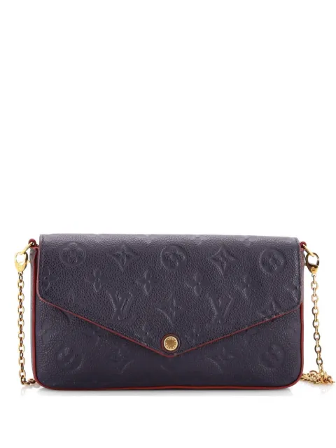 Louis Vuitton Pre-Owned Felicie Pochette Monogram Empreinte Leather crossbody bag Blue TLAR46A3RZGF1E1U