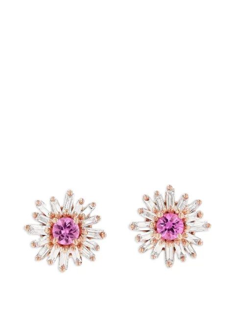 Suzanne Kalan sapphire and diamond earrings Pink KOE467D