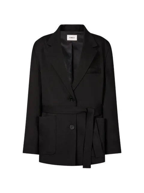 TOMBOY belted button-back jacket Black 9106212553