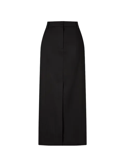 TOMBOY front-slit belt-loops skirt Black 9106232553