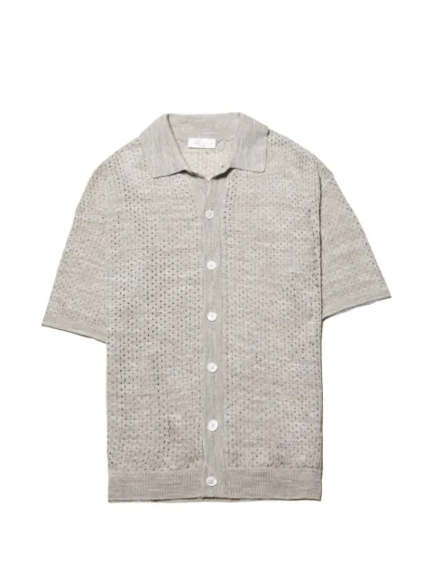 Roberto Collina perforated-knit shirt Neutrals 261MYA28225