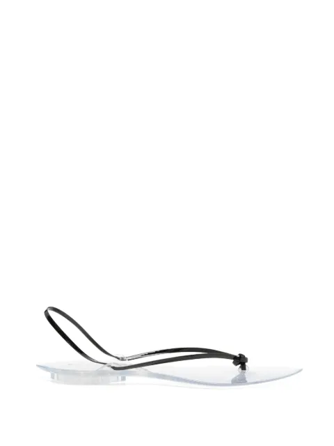 Alaïa Invisible thong in patent leather White AA3S1005I037999