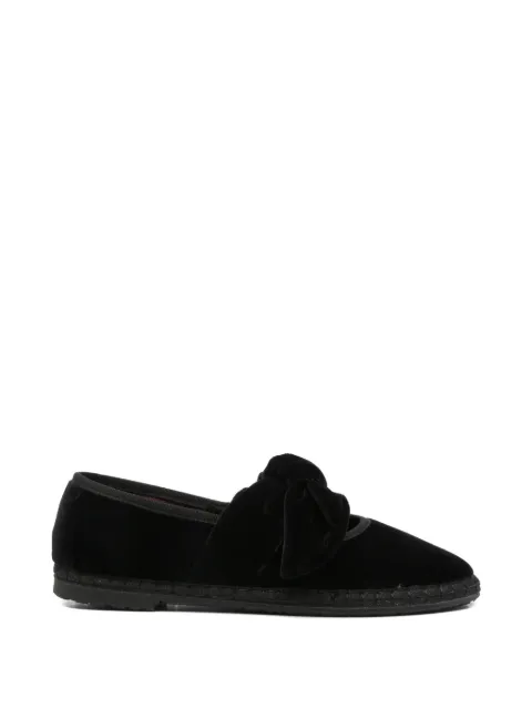 FLABELUS Lyra bow-detail ballet flats Black LYRABLACK
