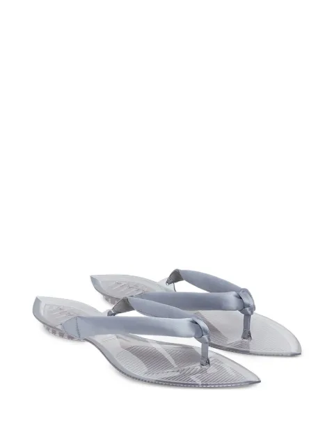 Alaïa Invisible thong in satin Grey AA3S1009A024