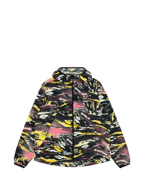 AAPE BY *A BATHING APE® AAPEUNVS patterned hooded jacket Black AAPLJM7776XXQ
