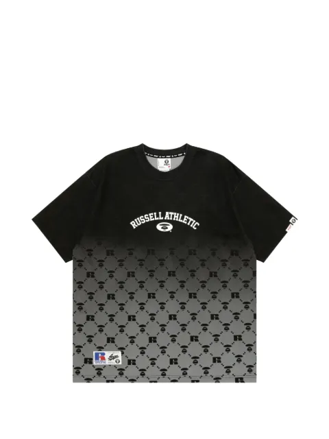 AAPE BY *A BATHING APE® x Russell Athletic logo T-shirt Black AAPTEM9705XXM