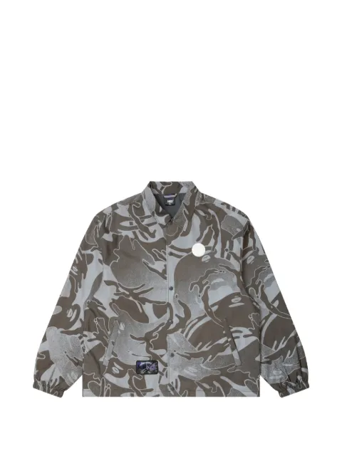 AAPE BY *A BATHING APE® Moonface camo-print coach jacket Brown AAPLJM7580XXK