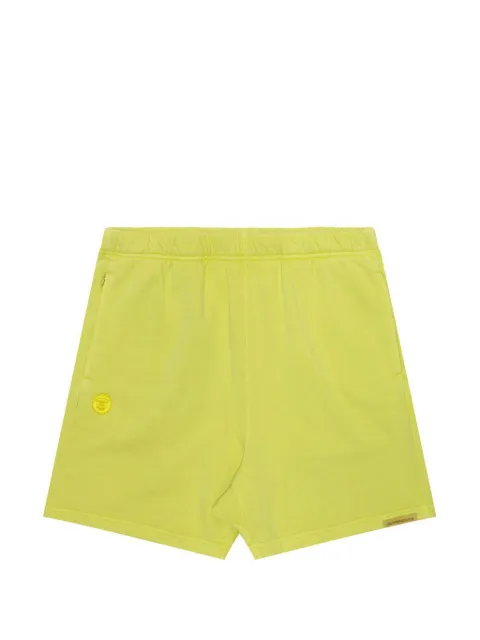 AAPE BY *A BATHING APE® Moonface embroidered-details cotton shorts Neutrals AAPSPMA675XXM