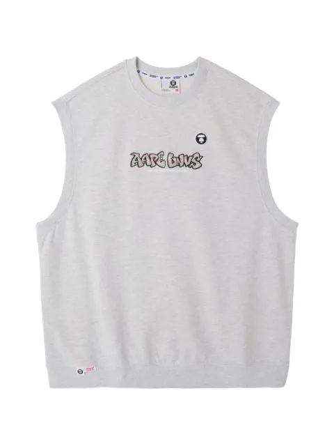 AAPE BY *A BATHING APE® moonface embroidered sweat Grey AAPSWMA360XXL