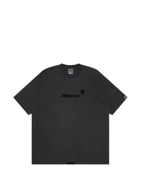 AAPE BY *A BATHING APE® logo-embroidered T-shirt Neutrals AAPTEM1416XXM