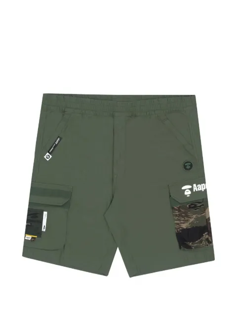 AAPE BY *A BATHING APE® Moonface camouflage cargo shorts Black AAPSPM6844XXI