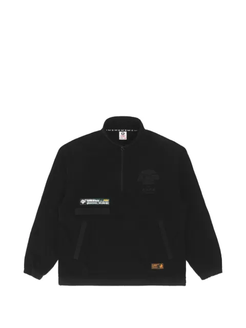 AAPE BY *A BATHING APE® Moonface half-zip sweatshirt Black AAPSWM3940XXJ