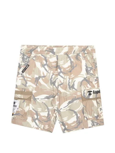 AAPE BY *A BATHING APE® Moonface camouflage cargo shorts Neutrals AAPSPM6844XAI