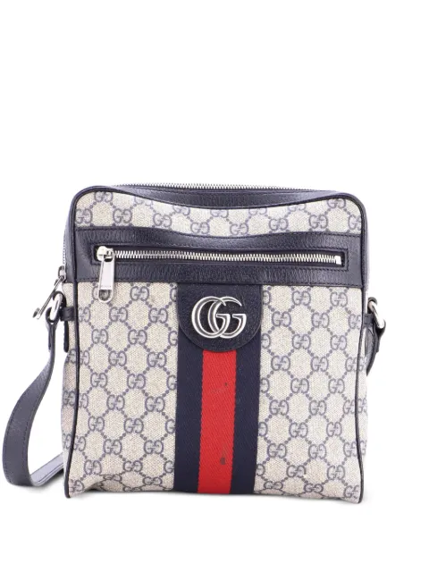 Gucci Pre-Owned Ophidia Messenger Bag GG Coated Canvas Small crossbody bag Blue E7OKTBOIBEAVVKU5