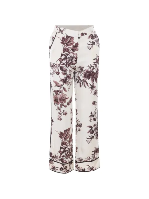 LIU JO printed satin trousers Neutrals CA6254TS061