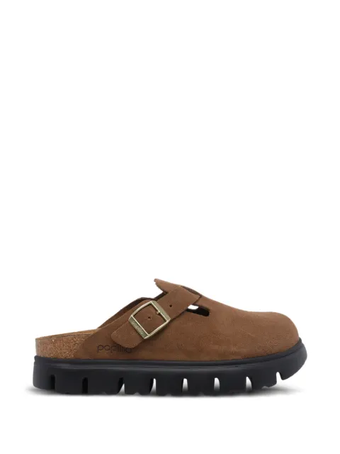 Birkenstock Boston Chunky suede mules Brown 1028402