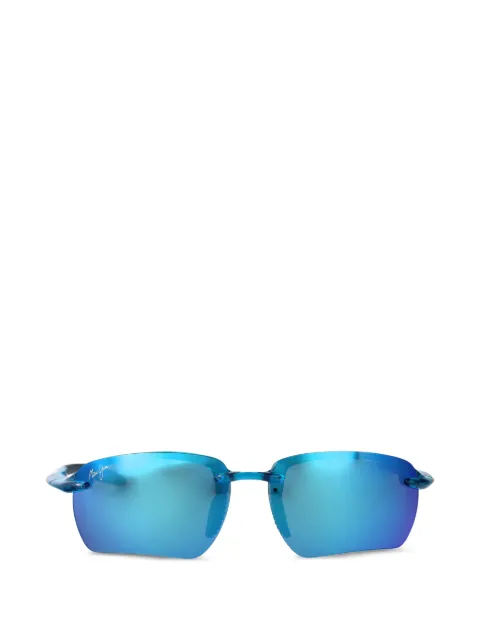 Maui Jim Breakwall rimless rectangle-frame sunglasses Blue MJ0337SA