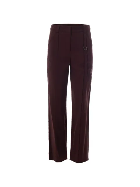 Patrizia Pepe belted straight-leg trousers Brown 2P1740A573