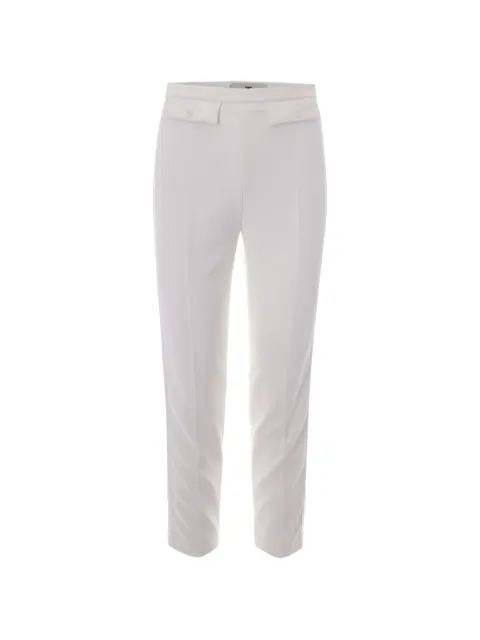 Elisabetta Franchi trousers in lightweight crêpe and satin fabrics White PA18562E2