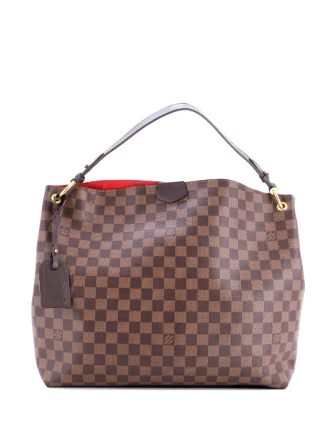 Louis Vuitton Pre-Owned Graceful Handbag Damier MM hobo bag Brown LFAU7JY08DT683C8