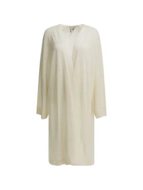 SA SU PHI V-neck long-line cardigan Neutrals S26735AB0101