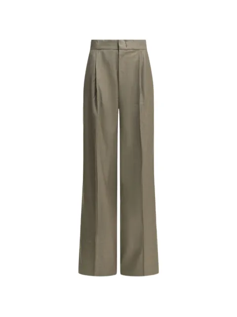 SA SU PHI Bogart pleated wide-leg trousers Green S26314AU0780