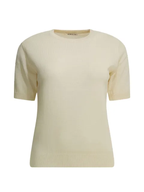 Auralee short-sleeve sweater Neutrals A26ST05CTIVORYWHITE