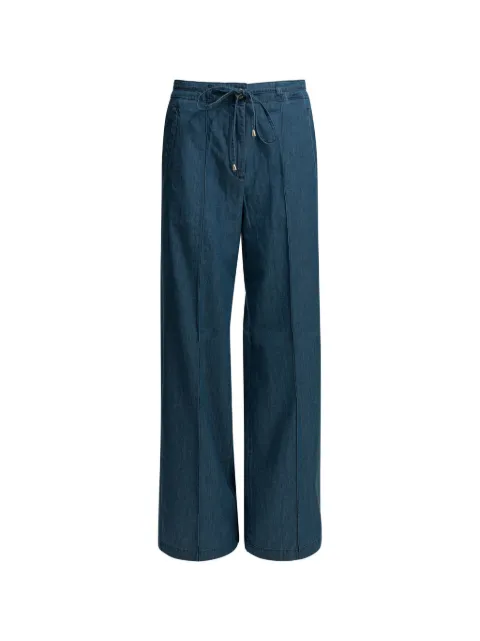 Shaft Jeans drawstring-waist wide-leg jeans Blue EP1DIEE2124DENIM