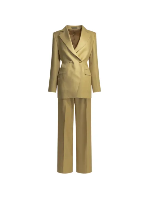 Tagliatore Astra double-breasted peak-lapel suit Neutrals TASTRA1BEI340021