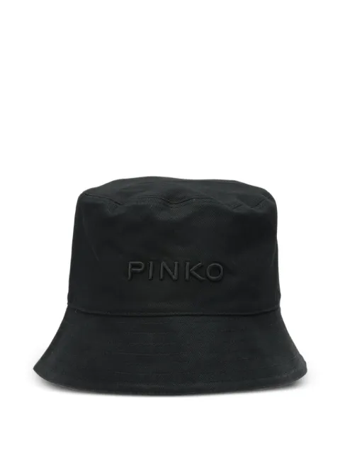 PINKO logo-embroidered bucket hat Black 106754A38T