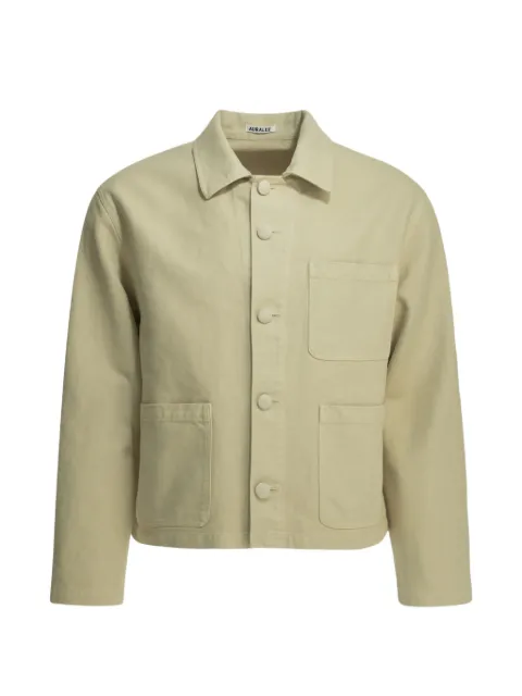 Auralee patch-pocket coats Neutrals A26SB02OGDUSTYIVORY