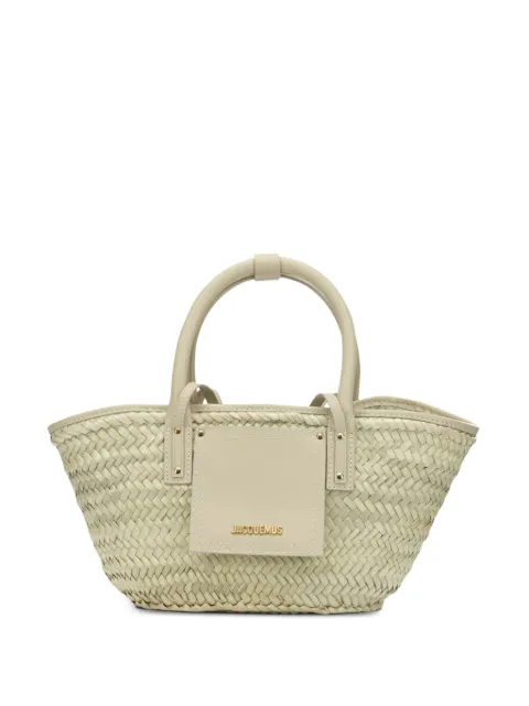 Jacquemus The small Soli basket raffia bag Neutrals BAW00044AC01C02