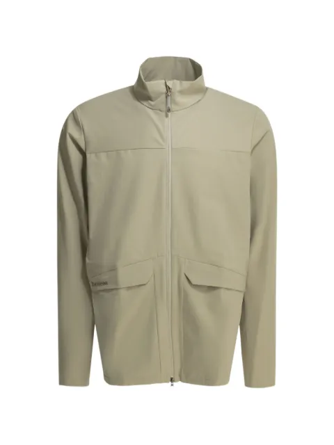Houdini Sportswear M's Go logo-embroidered zip-up jacket Green 860028148
