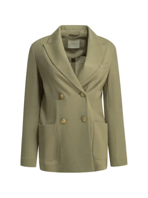 Circolo 1901 double-breasted peak-lapel blazer Green FD3961