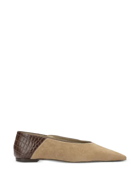AMMB MILANO leather ballet flats Neutrals 7110028